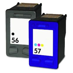 3 Pack HP Compatible 56/57 Ink Cartridges (C6656AA-C6657AA)
