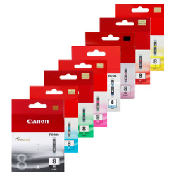 8 Pack Canon CLI-8 Genuine Ink Cartridges