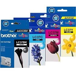 4 Pack Brother LC37 Genuine Bundle