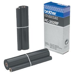 2 Pack Brother PC-202RF Genuine Ribbons