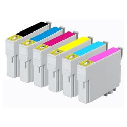7 Pack Epson Compatible T0491-6 Ink Cartridges