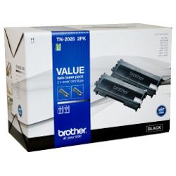 2 Pack Brother TN-2025 Genuine Toner Cartridges