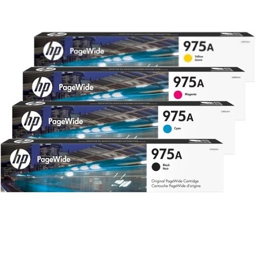 4 Pack HP 975A Genuine Ink Cartridges (L0R88/91/94/97AA)