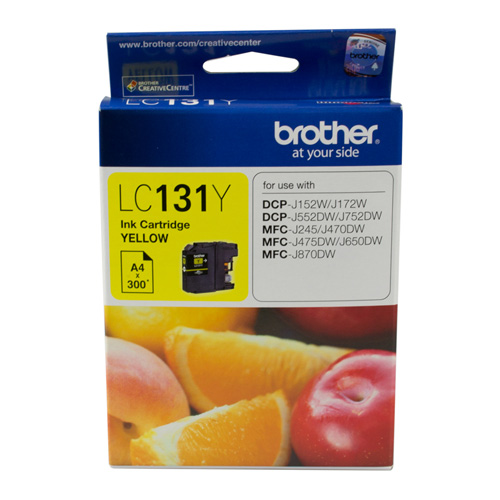 Brother LC131Y Yellow Genuine Ink Cartridge