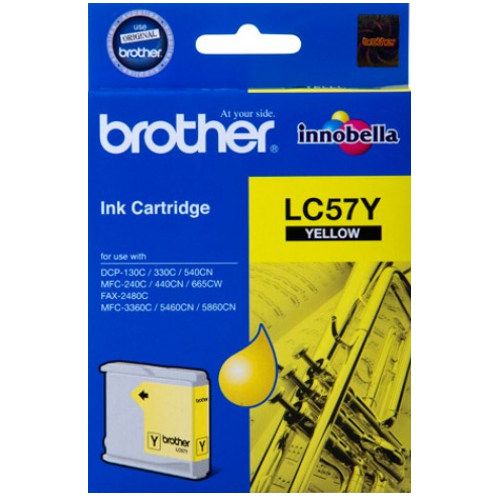 Brother LC57Y Yellow Genuine Ink Cartridge