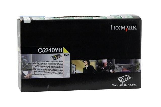 Lexmark C5240YH Yellow High Yield Genuine Toner Cartridge Lexmark C5240YH Yellow High Yield Genuine Toner Cartridge