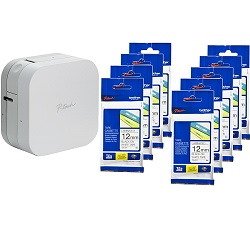 Brother PT-P300BT 10 Pack Value Pack Labellers Brother PT-P300BT 10 Pack Value Pack Labellers