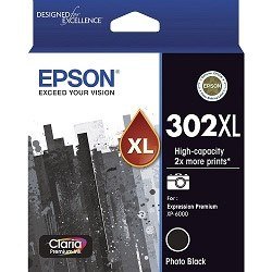 Epson 302XL Photo Black High Yield (Genuine) Epson 302XL Photo Black High Yield (Genuine)