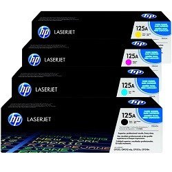 HP 125A 4 Pack Bundle (CB540A-3A) (Genuine) HP 125A 4 Pack Bundle (CB540A-3A) (Genuine)