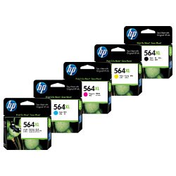HP 564XL (CN684WA/CB322WA-CB325WA) 5 Pack Bundle (Genuine) HP 564XL (CN684WA/CB322WA-CB325WA) 5 Pack Bundle (Genuine)