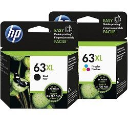 HP 63XL 2 Pack Bundle (F6U64AA-F6U63AA) (Genuine) HP 63XL 2 Pack Bundle (F6U64AA-F6U63AA) (Genuine)