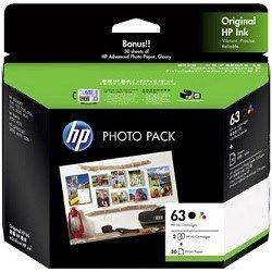 HP 63 2 Pack Value Pack (F6U61AA-F6U62AA) (Genuine) HP 63 2 Pack Value Pack (F6U61AA-F6U62AA) (Genuine)