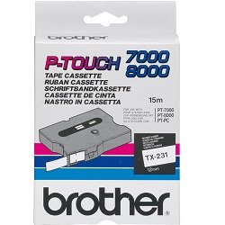 Brother TX-231 Black on White (Genuine) Brother TX-231 Black on White (Genuine)