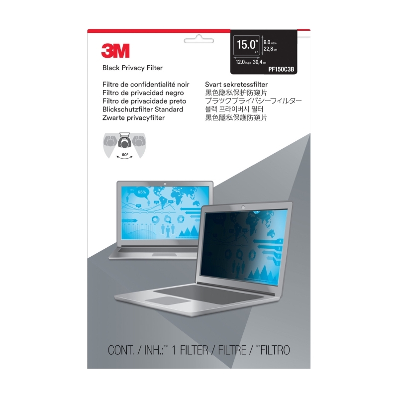 3M PF15OC3B Privacy Filters for 15 Inch Laptop Screen