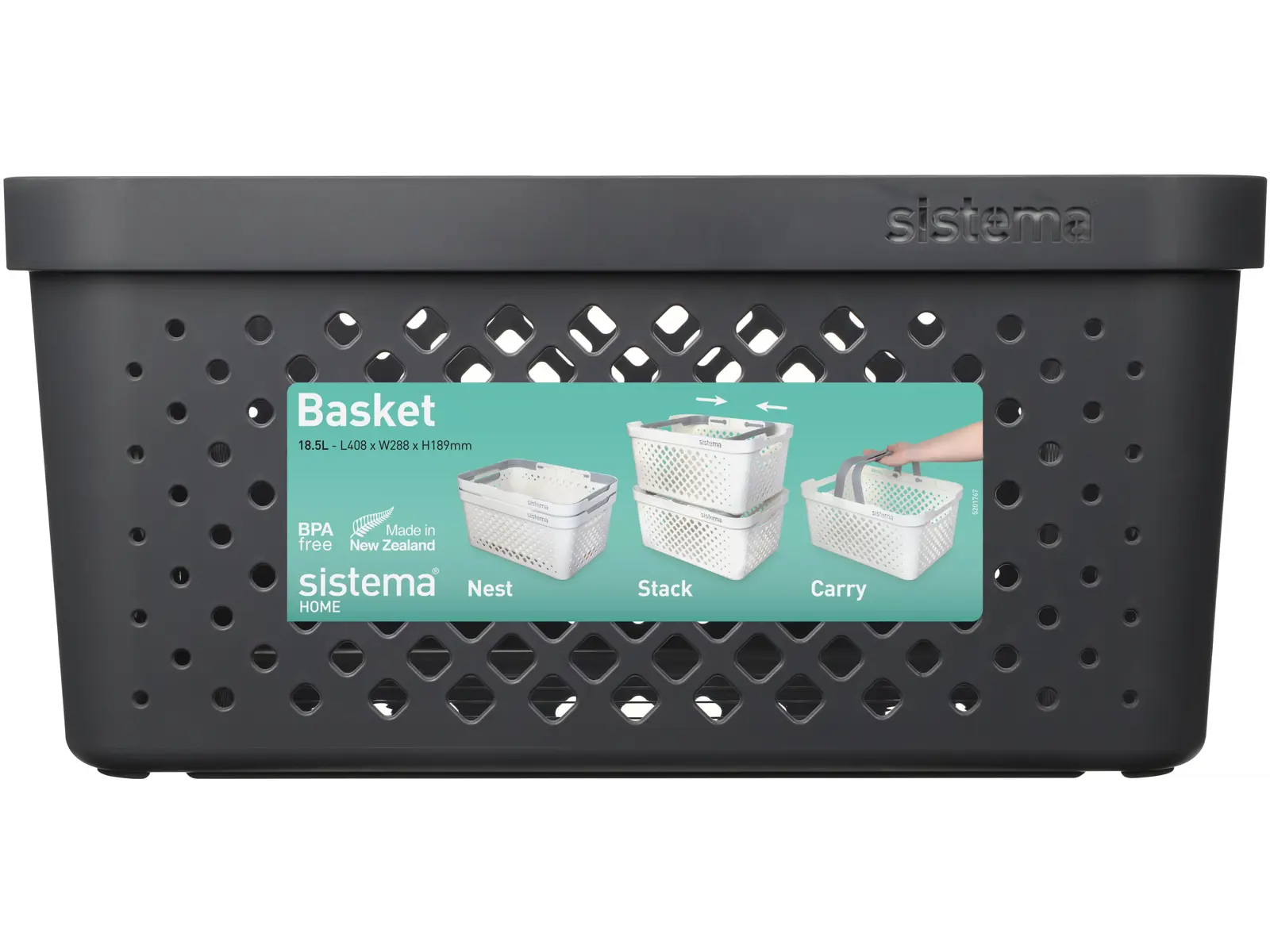 Sistema 18.5L Basket - Charcoal