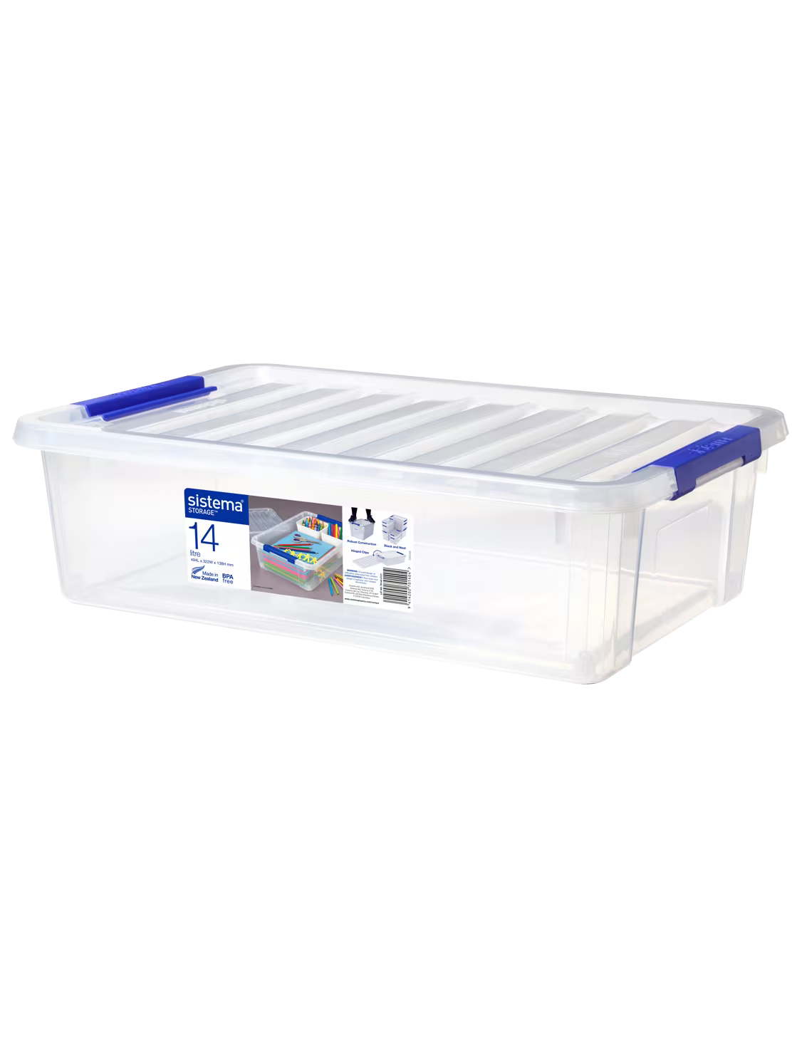 Sistema 14L Rectangular Storage Container