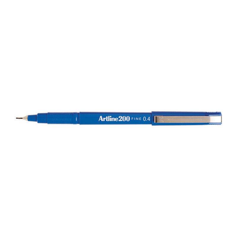 Artline 200 Fineliner Pen 0.4 mm Blue, Box of 12 Artline 200 Fineliner Pen 0.4 mm Blue, Box of 12