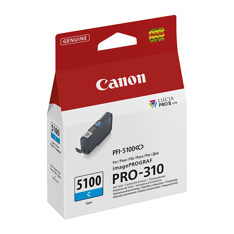 Canon PFI-5100C Cyan Genuine Ink Cartridge Canon PFI-5100C Cyan Genuine Ink Cartridge