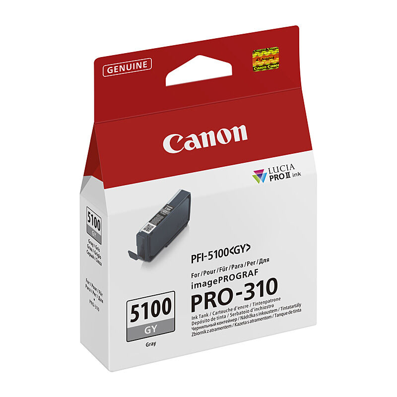 Canon PFI-5100GY Grey Genuine Ink Cartridge Canon PFI-5100GY Grey Genuine Ink Cartridge