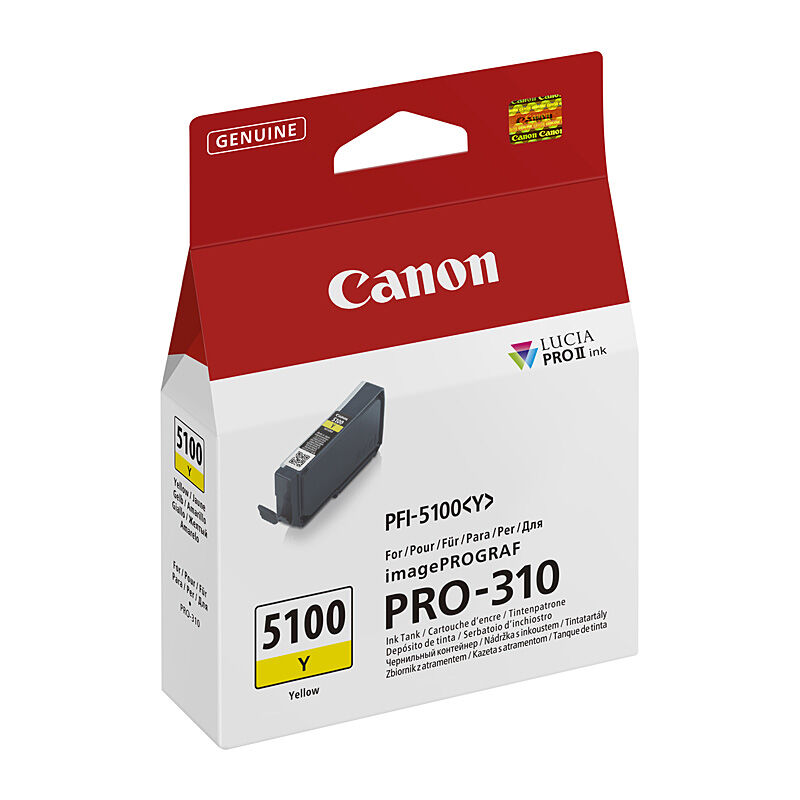 Canon PFI-5100Y Yellow Genuine Ink Cartridge Canon PFI-5100Y Yellow Genuine Ink Cartridge