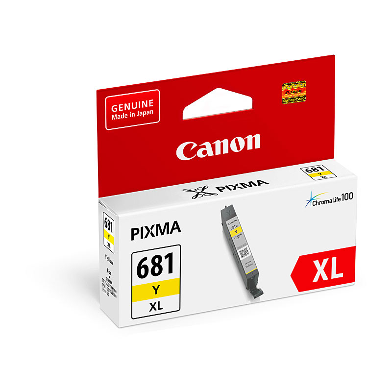 Canon CLI-681XLY Yellow High Yield Genuine Ink Cartridge