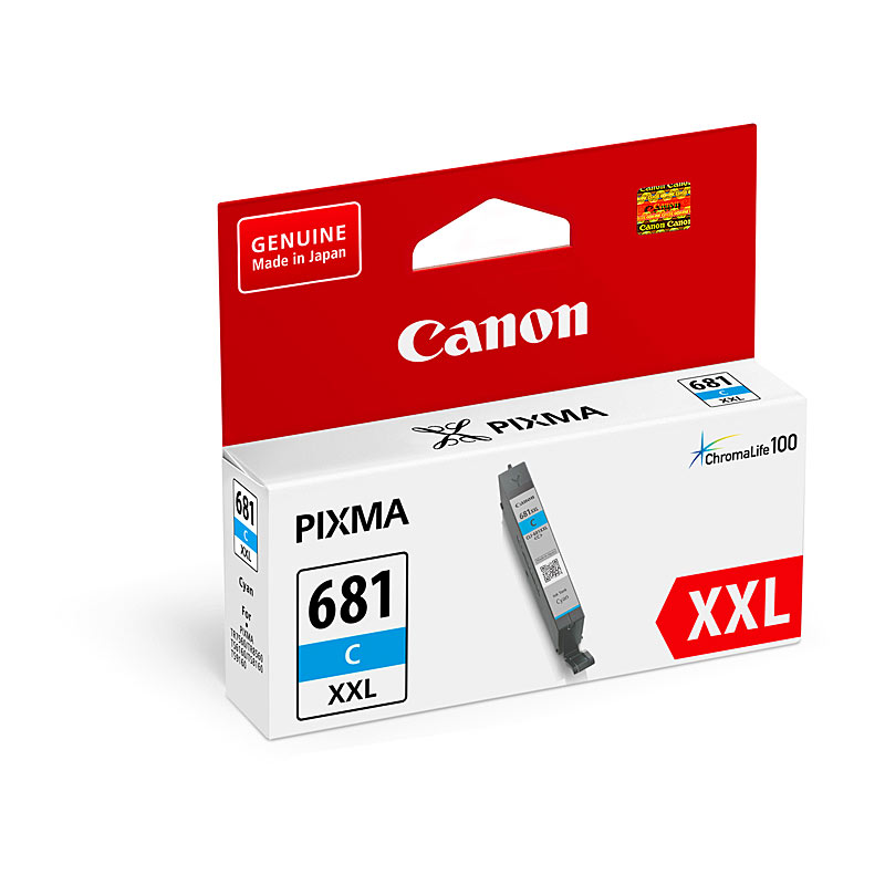 Canon CLI-681XXLC Cyan Extra High Yield Genuine Ink Cartridge