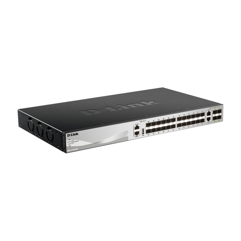 D-Link 30 port Stackable Gigabit SFP Layer 3+ Switch with 6 10GbE ports