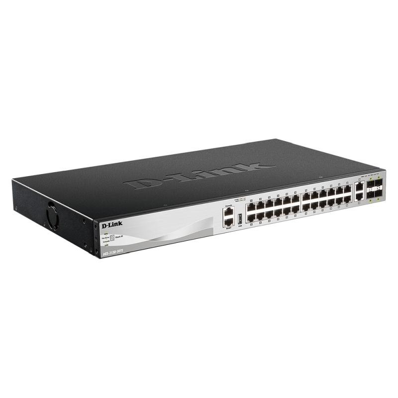 D-Link 30 port Stackable Gigabit Layer 3+ Switch with 6 ports