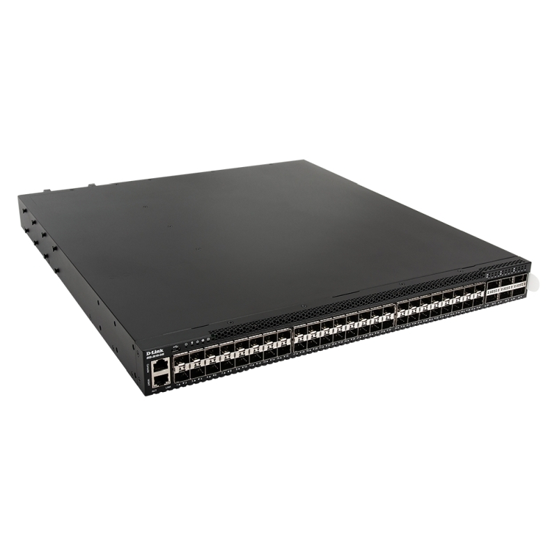 D-Link 54-Port 10-Gigabit Layer 3 Stackable Managed Switch with 48 10Gb SFP+ & 6 QSFP+/QSFP28 Ports