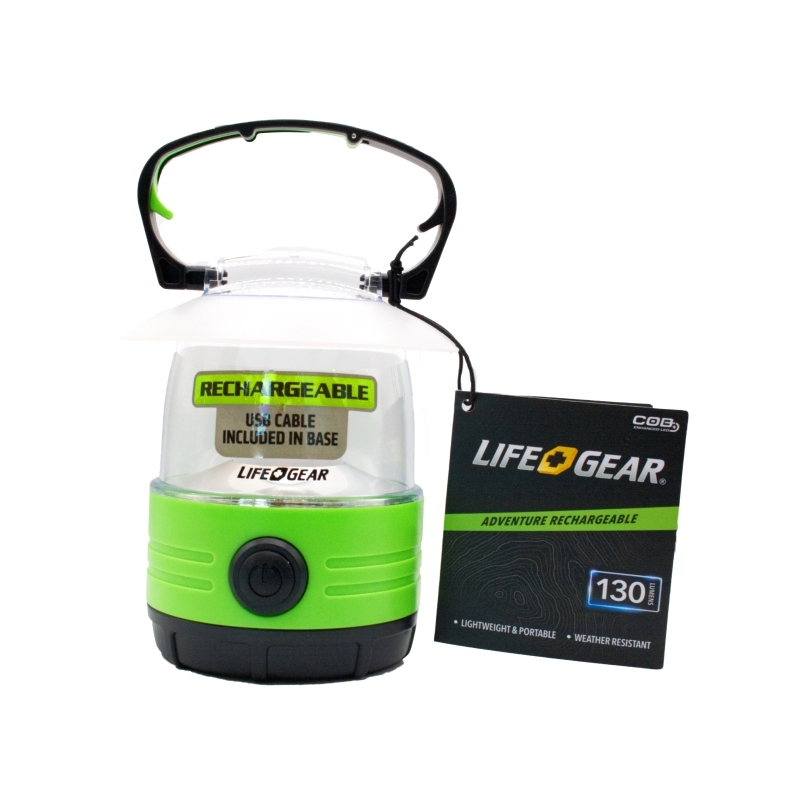 LifeGear Adventure 130 Lumen Mini Rechargeable LED Lantern