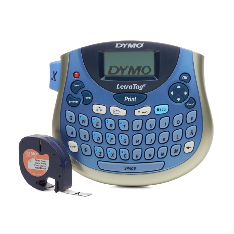 DYMO LetraTag 100T Blue Handheld Direct Thermal Label Maker