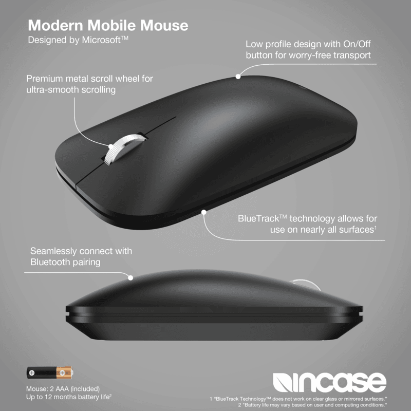 Incase Modern Mobile Mouse - Black Incase Modern Mobile Mouse - Black
