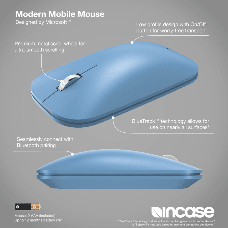 Incase Modern Mobile Mouse - Sapphire Incase Modern Mobile Mouse - Sapphire