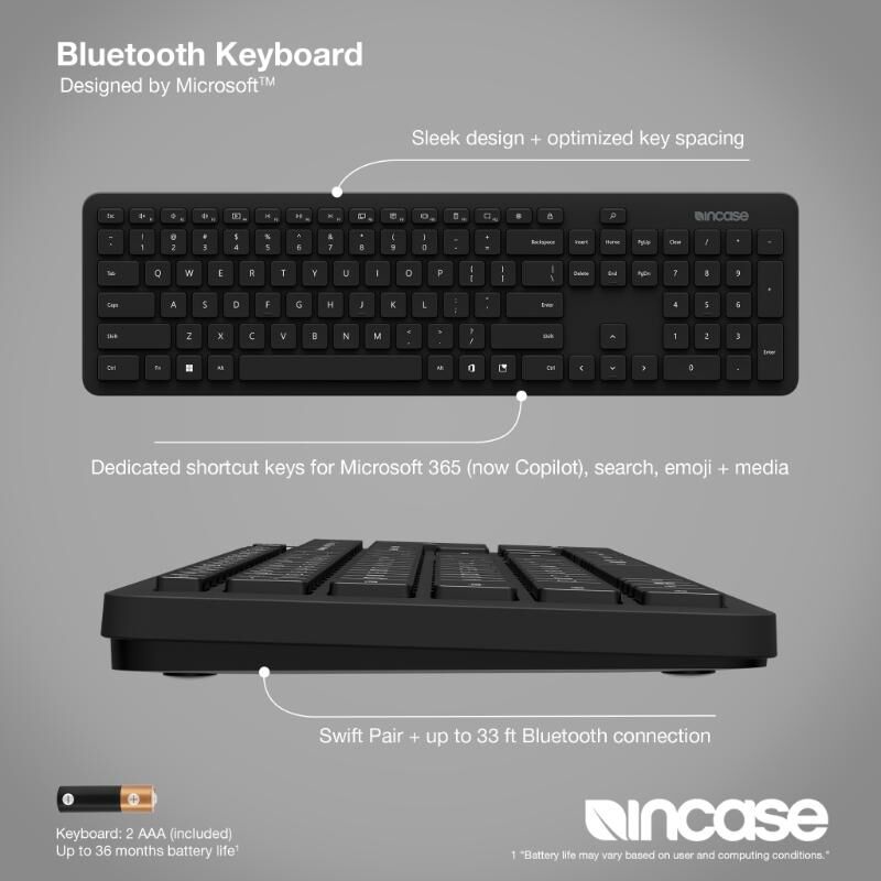 Incase Bluetooth Keyboard - Black Incase Bluetooth Keyboard - Black