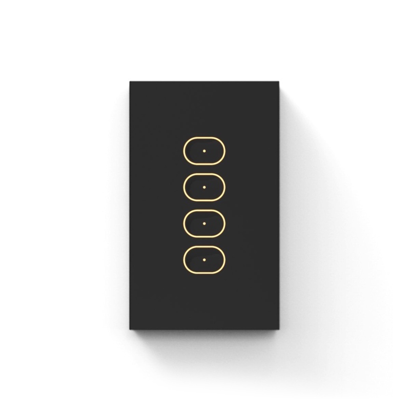 LIFX Smart Light Switch 4-Gang Black - AU/NZ