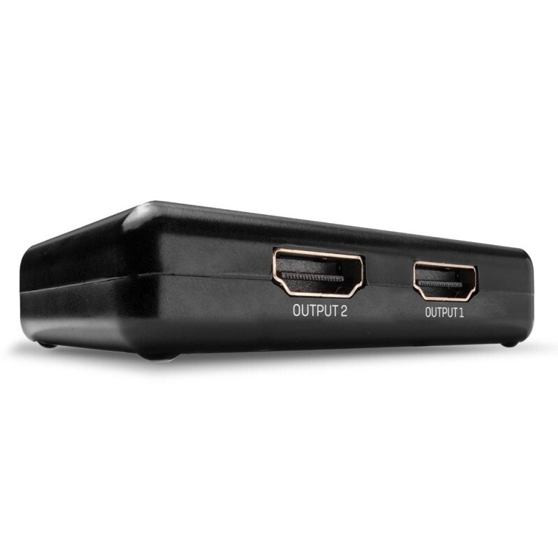Lindy 2 Port HDMI 10.2G Splitter Adapter - Compact
