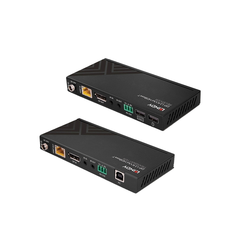 Lindy 150m Cat.6 DisplayPort 1.2 USB IR & RS-232 HDBaseT KVM Extender
