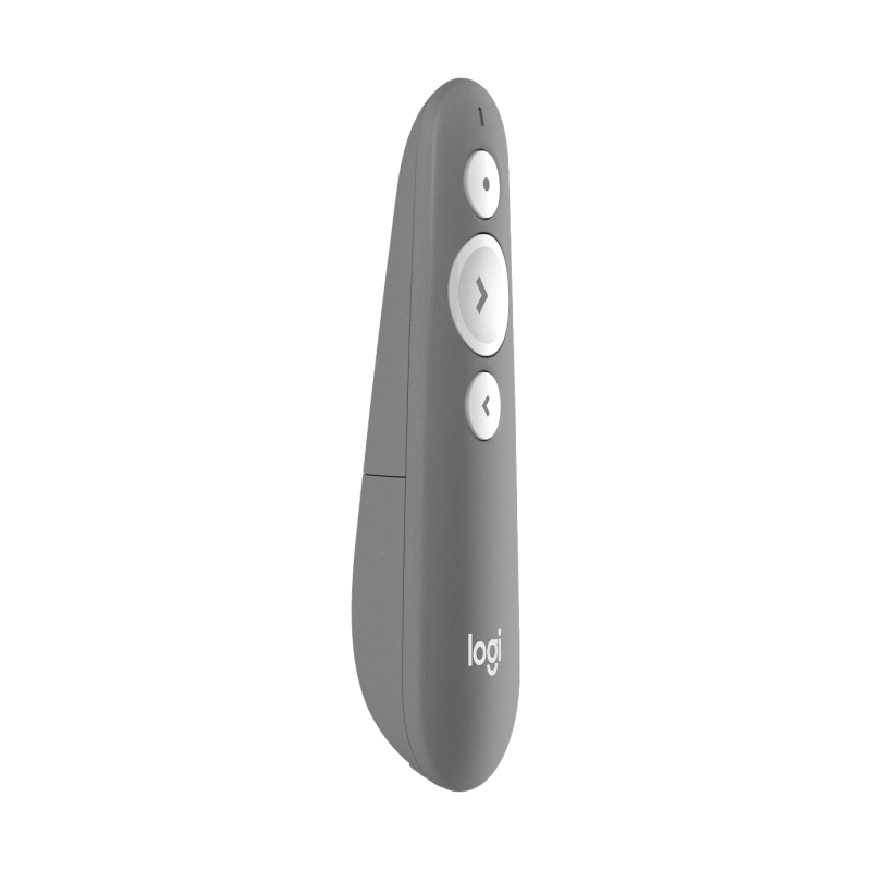 Logitech R500s Laser Presentation Remote with In-built Laser Pointer - Mid Grey
