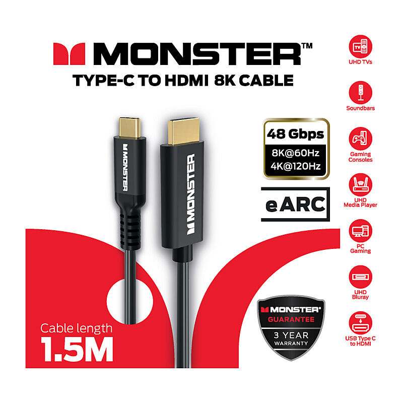Monster C-HDMI 8K Cable 1.5M