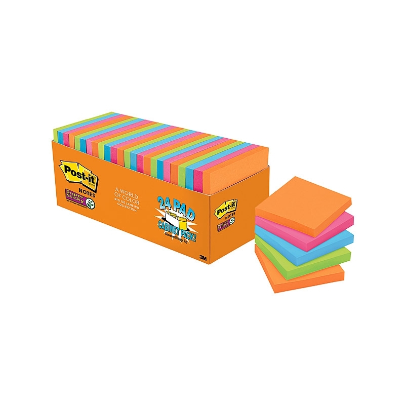Post-It Super Sticky Notes Rio De Janeiro 76 x 76mm 24-Pack