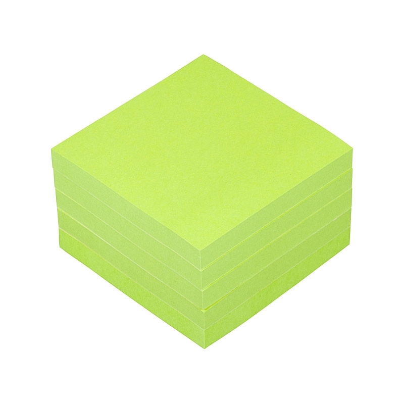 Post-it Super Sticky Notes 654-5SSLE, 3 in x 3 in (76 mm x 76 mm), Limeade, 5 Pads/Pack