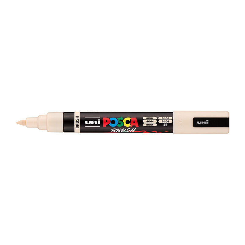 POSCA PC5BRBEIGE Medium Brush Tip Paint Marker - Beige