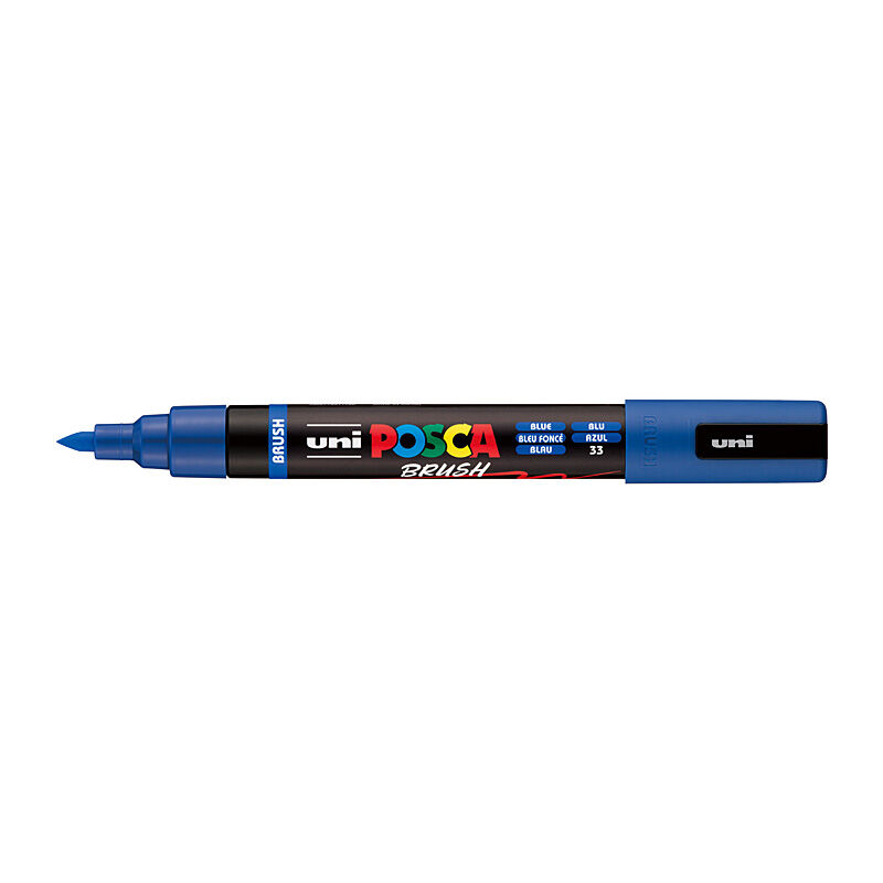 POSCA PC5BRBL Medium Brush Tip Paint Marker - Blue