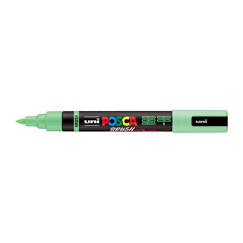 POSCA PC5BRLG Medium Brush Tip Paint Marker - Light Green