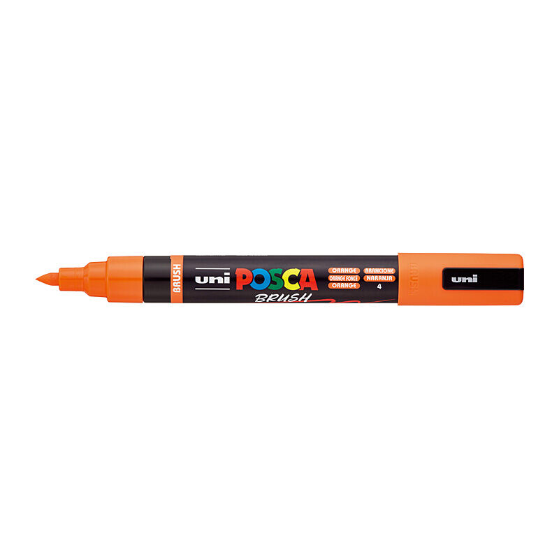POSCA PC5BROR Medium Brush Tip Paint Marker - Orange