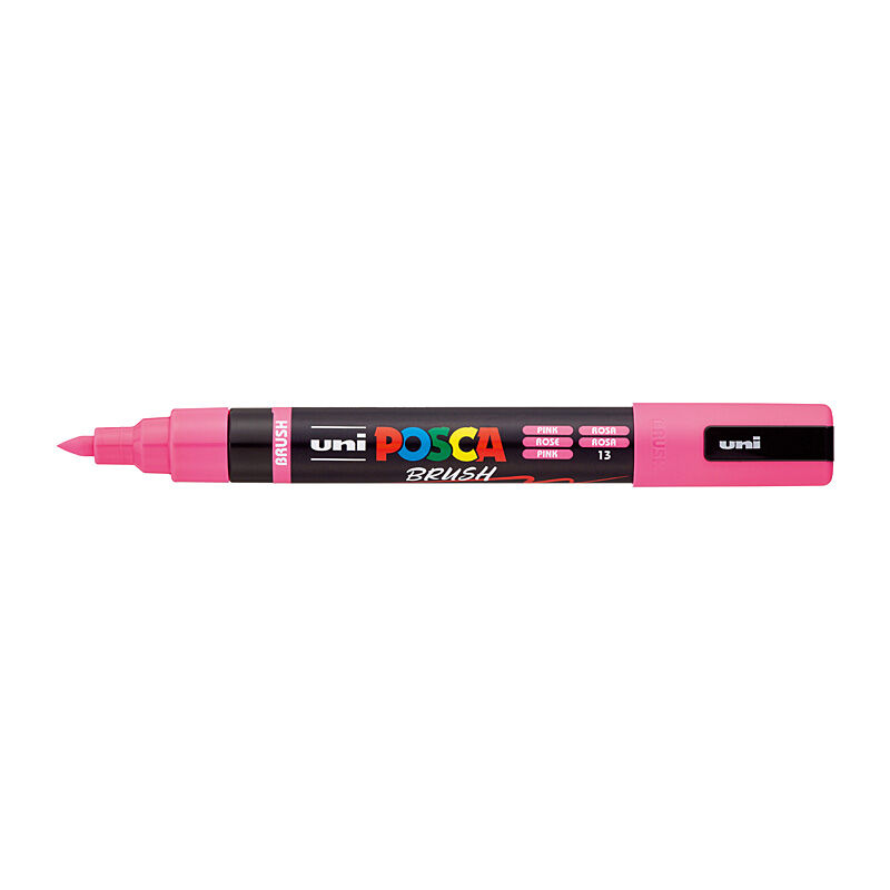 POSCA PC5BRP Medium Brush Tip Paint Marker - Pink