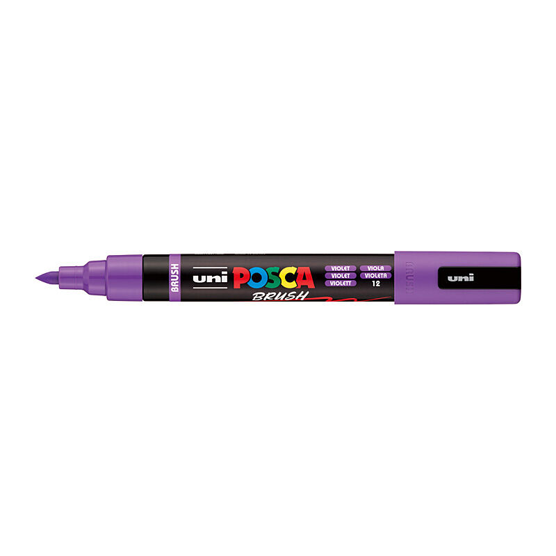 POSCA PC5BRV Medium Brush Tip Paint Marker - Violet
