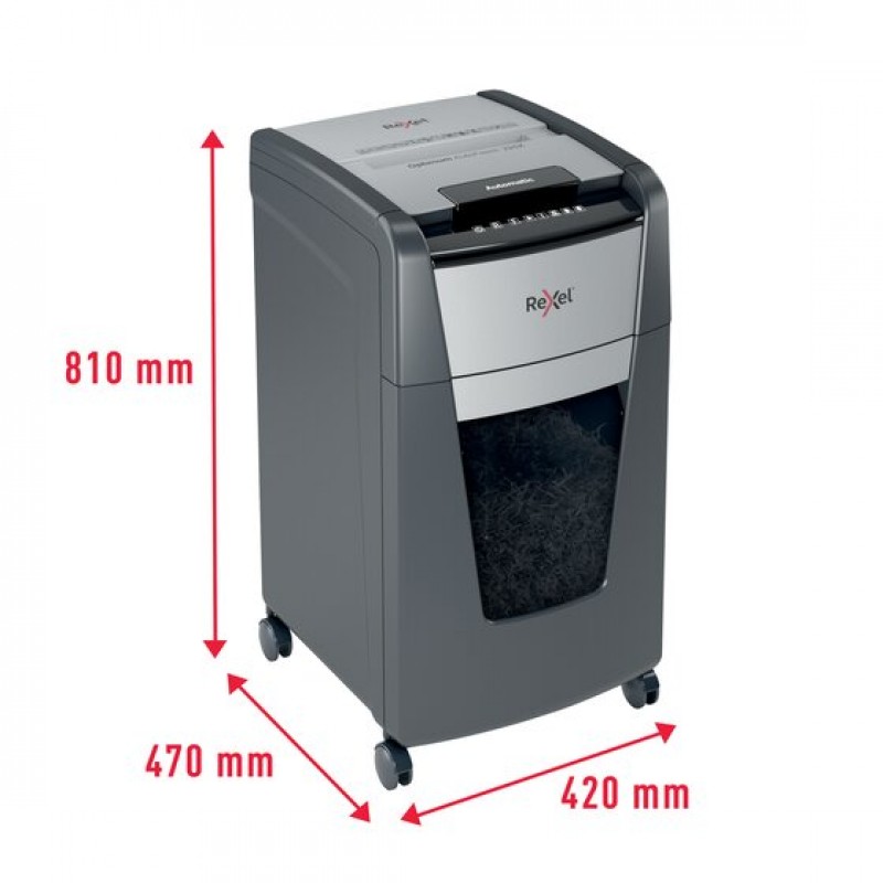 Rexel Optimum AutoFeed+ 225X Cross Cut Shredder, 225 Sheet Capacity Rexel Optimum AutoFeed+ 225X Cross Cut Shredder, 225 Sheet Capacity