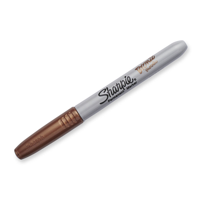 Sharpie Permanent Marker Fine Point Brnz - Box of 12