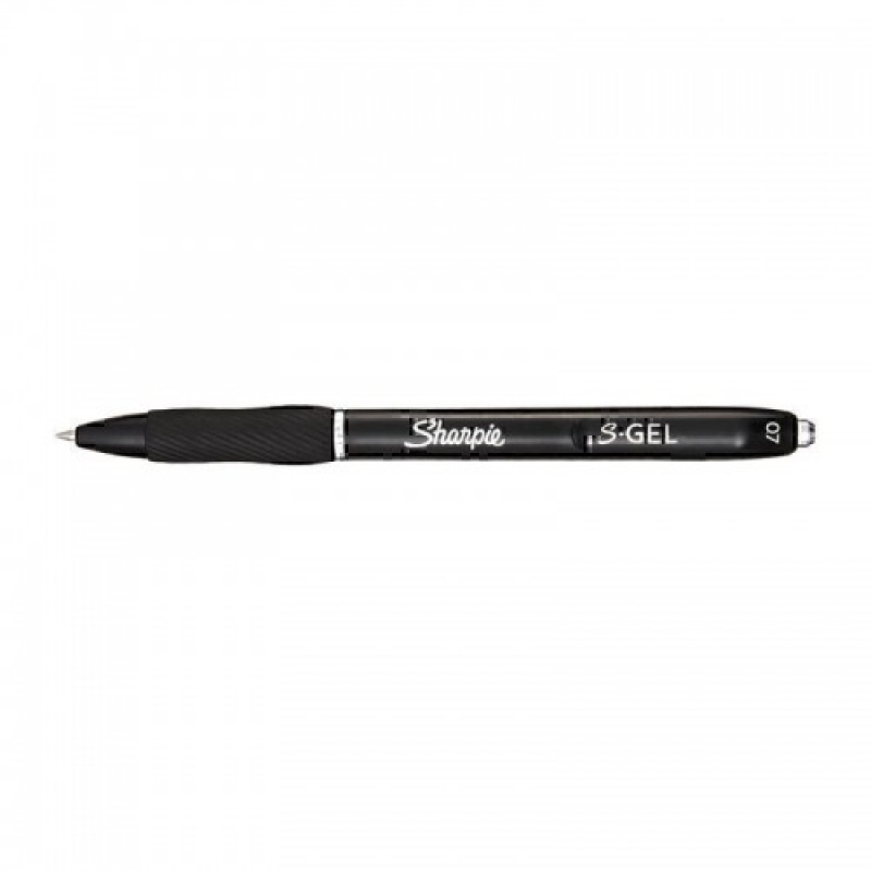 Sharpie S-Gel Retractable Gel Pen 0.7 mm Black, Box of 12 Sharpie S-Gel Retractable Gel Pen 0.7 mm Black, Box of 12